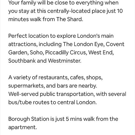 Апартаменты Aprt 10Mins Walk From The Shard! Лондон Экстерьер фото